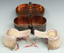 British Army Major's epaulettes from Lambert & Brown, London, in box