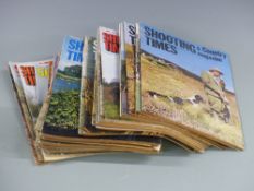 Aproximately 40 volumes of The Shooting Times c1970' and 1980's.