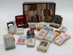 Sixty-five decks of vintage playing cards