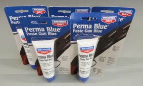 Five tubes of Birchwood Casey Perma Blue Paste Gun Blue, all new and in original packaging.
