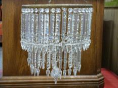 Drop lustre chandelier, diameter 34cm