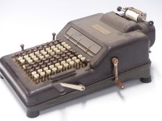 Direct-L bakelite mechanical calculator by Theo Mussei, A G Zurich numbered 55604