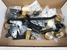 A large collection of Weihrauch air gun parts and spares including trigger mechanisms, sights etc.