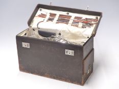 Doctor's, surgeon's or similar medic's travelling case and contents including catheters, forceps,