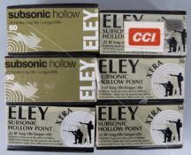 Two hundred and thirty four mainly Eley .22 rifle cartridges, some in original boxes. PLEASE NOTE