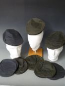 A selection of waxed caps to include Belstaff, all new, smaller sizes