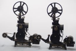 Two Pathescope Baby 9.5mm cine film projectors