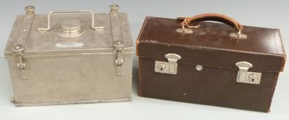 Sutherland Thomson & Co. Ltd stainless steel sampling tank and a cased refractometer, ex