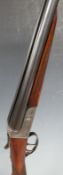 Ugartechea 12 bore side by side ejector shotgun with engraved locks, top plate and underside,