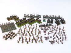 Approximately 300 1:72 scale 20mm hand painted diorama soldiers, cannon and accessories including