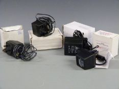 Four Deben 12 and 6v battery chargers.