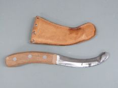 Royal Air Force survival knife stamped 120-6198 and with ministry broad arrow to handle, blade