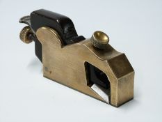 Norris London A27 brass bullnose vintage woodworking plane length 14cm, width 2.5cm