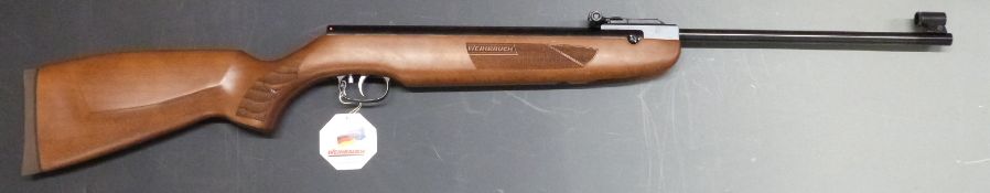 Weihrauch HW99S .22 air rifle with chequered semi-pistol grip and forend, serial number 2260226, new