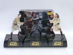 Kenner Star Wars Collector Series Electronic Power FX Obi-Wan Kenobi vs Darth Vader in original box,