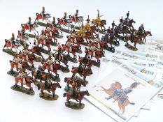 Thirty four various Del Prado model cavalry soldiers together with related magazines.