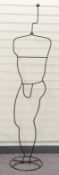 Shop display mannequin of wire design, height 187cm