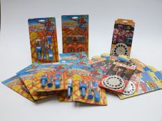 Eighteen GAF View-Master slide sets together with ten PlayMakers The Amazing Spider-Man Spider