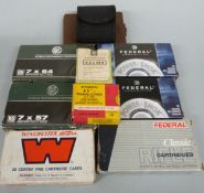 One hundred and thirty three various calibre rifle cartridges including 7mm, 6.5 Mannlicher, .45-70,