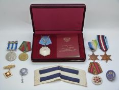 A collection of medals comprising WWII Arctic and Atlantic medals together with the Arctic