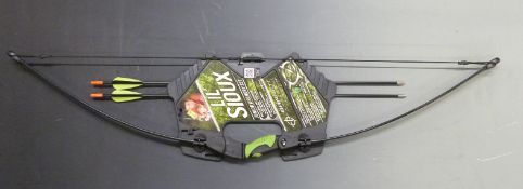 Barrett Archery Lil' Sioux Junior Archery Set with a bow and two arrows, new in original packaging