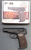 KWC Makarov PM .177 air pistol, serial number 16A22987, new in original box.