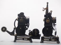 Two Pathescope Baby 9.5mm cine film projectors