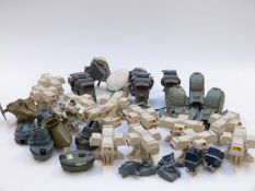 Nineteen Kenner and similar Star Wars vehicles including Rig Radar Laser Cannon