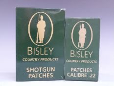Thirteen boxes of Bisley Patches three .22 and ten for shotguns, all new