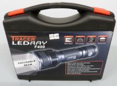 Tracer LED Ray F400 gunlight/ torch, new and sealed in original hard carry case.