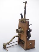 Edison projecting Kinotoscope or early cine projector with Bausch & Lomb lens