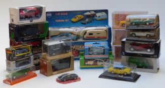 Twenty two Saico, Brumm, NewRay and similar diecast model vehicles comprising mainly European