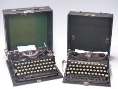 Two typewriters comprising Imperial Good Companion made in Leicester and Smith Premier Remington