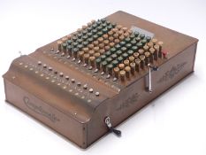 Felt & Tarrant Comptometer vintage mechanical calculator No J317834 with Super Totalizer dual