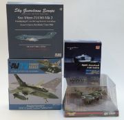 Four 1:72 scale diecast model aeroplanes Corgi WWII Legends DH Mosquito FB VI AA32810, Sky