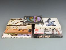 Seven books on guns and gun collecting comprising The Book Of The Gun Harold L Peterson, Guns &