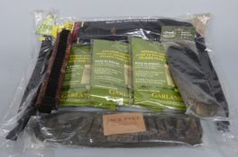 Three Garlands neoprene cartridge belts together with five Jack Pyke, Buller Creek and similar gun