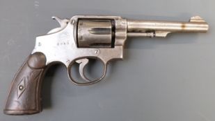 Deactivated Tanque Model 1931 Smith & Wesson .38 Special six shot double action police revolver