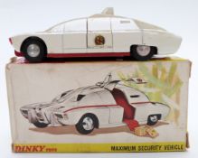 Dinky Toys diecast model Captain Scarlet Maximum Security Vehicle with white body, red base,