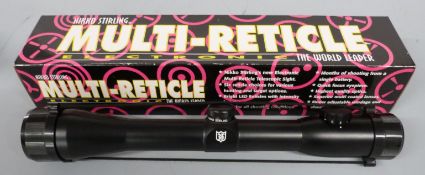 Nikko Stirling Multi-Reticle Electronic 4x40 rifle scope, new in original box.