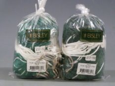 Twenty Bisley nylon ferreting/ rabbit nets, new in original packaging.
