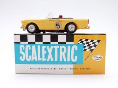 Tri-ang Scalextric model motor racing/ slot car Sunbeam Tiger racing car with yellow body, black