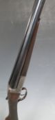 Webley & Scott 12 bore side by side ejector shotgun with named lock, border engraved lock, top
