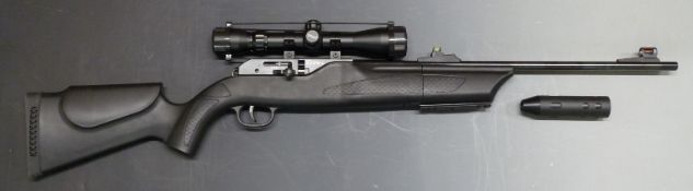 Hammerli 850 AirMagnum .22 Co2 air rifle with spare magazines, sound moderator, Walther 3-9x40