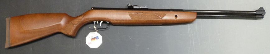 Weihrauch HW57 .22 air rifle with chequered semi-pistol grip and forend, serial number 2234968,