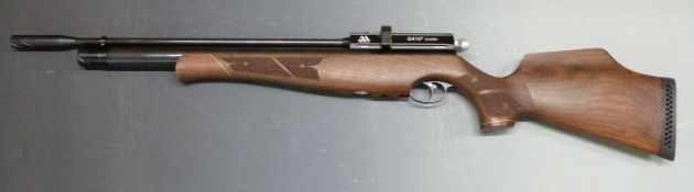 Air Arms S410 (LH) .177 PCP air rifle with shaped and chequered semi-pistol grip and forend,