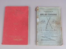 Parker's Catalogue of Arms And Accessories No. 10.E revised issue September 1926 and Parker-Hale The