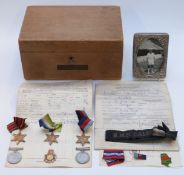 Royal Navy WWII medals comprising 1939/1945 Star, Burma Star, Atlantic Star, War Medal and Defence