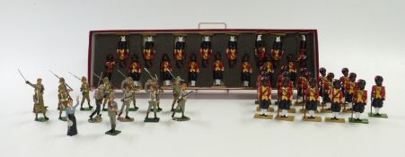 Two Britains diecast model soldier sets All the Queen's Men Regiments of the British Army, Boer