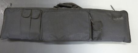 BSA gun/ rifle carry case with additional internal and external compartments, 120cm long.